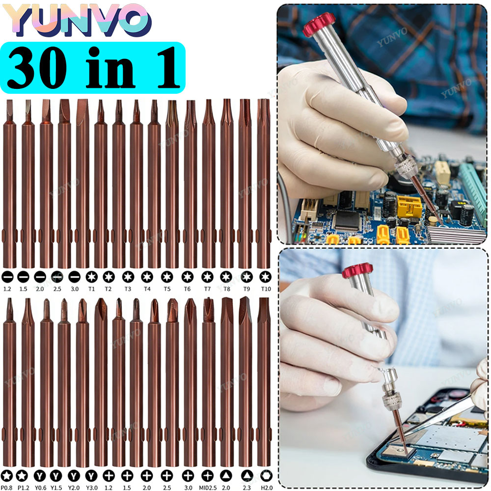 30 in 1 자기식 정밀 드라이버 세트, S2 스틸  - Electronics Repair Manual 리뷰 및 가격