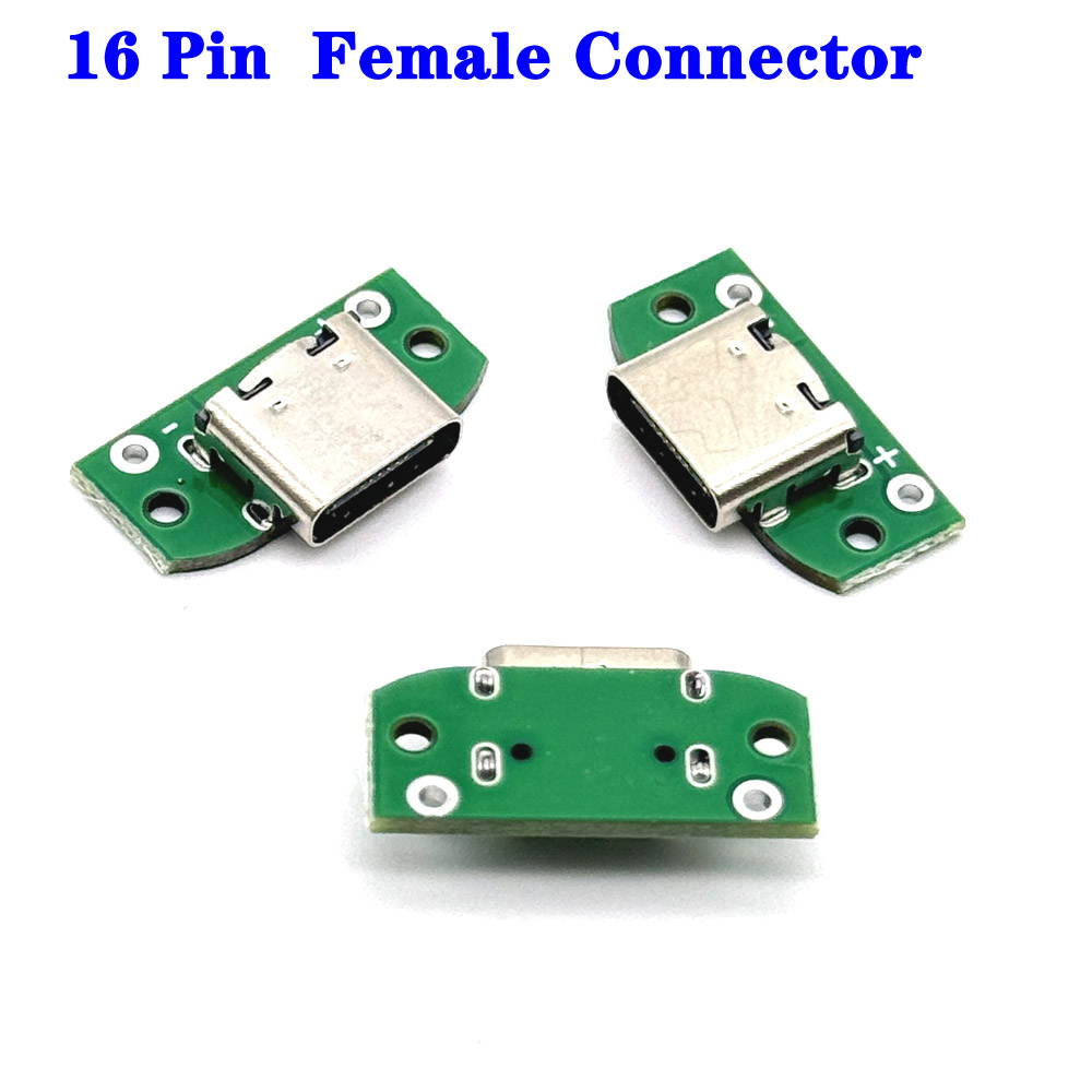 USB 3.1 타입 C 여성 커넥터 잭 테일 16핀 U - Pcb Holder Clamp 리뷰 및 가격
